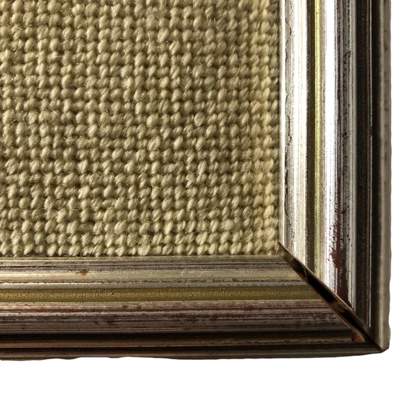 Large Vintage Cross Stitch Needlepoint Tapestry Style Tea Flowers Garden Teapot - Picture 10 of 11